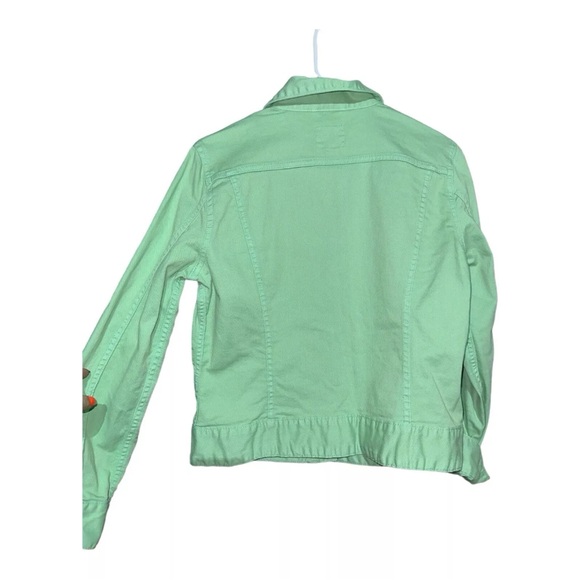 Lucky Brand Woman's Denim Jacket Size Medium Green - Picture 5 of 5